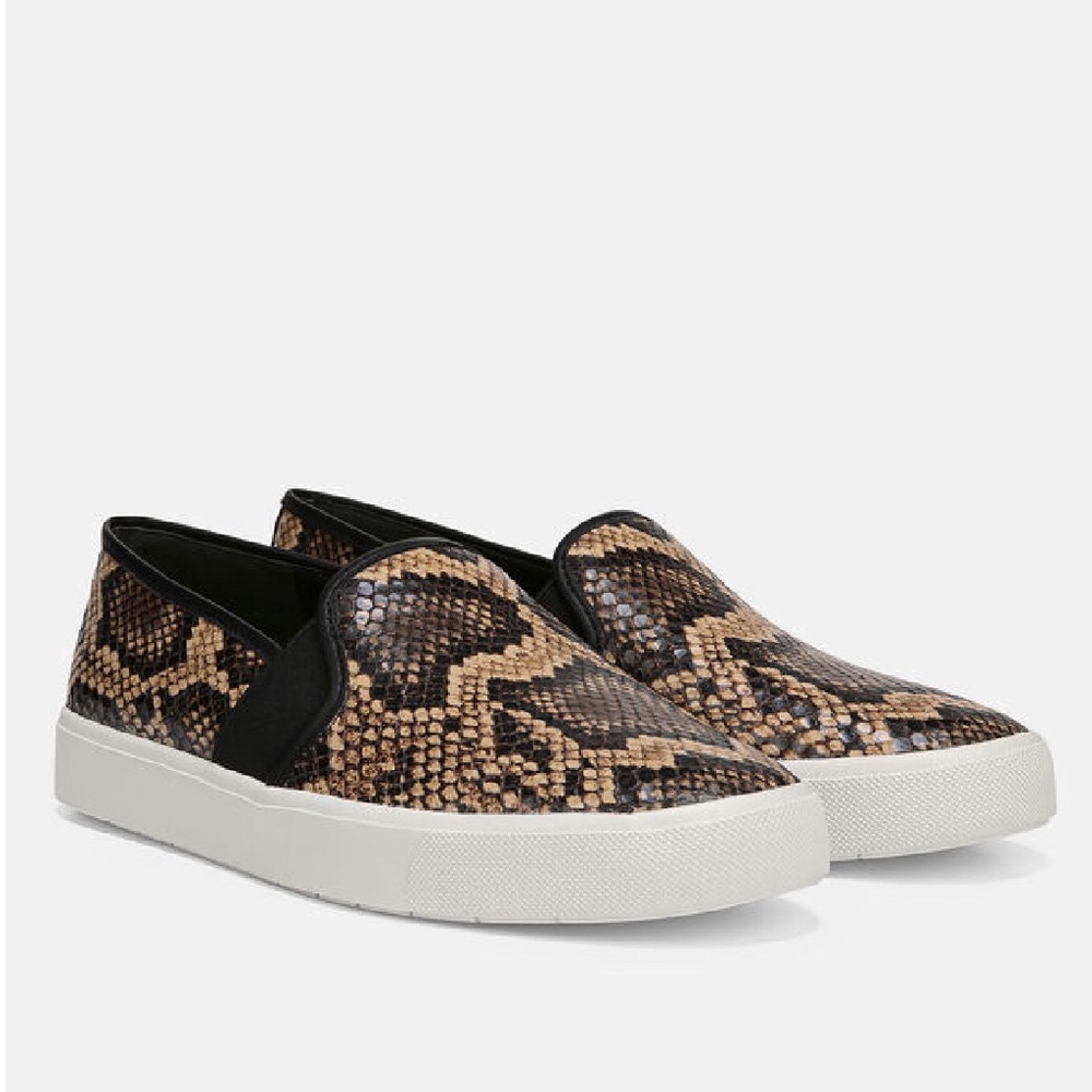 Vince Snake-Effect Leather Blair-5 Sneakers Size 8